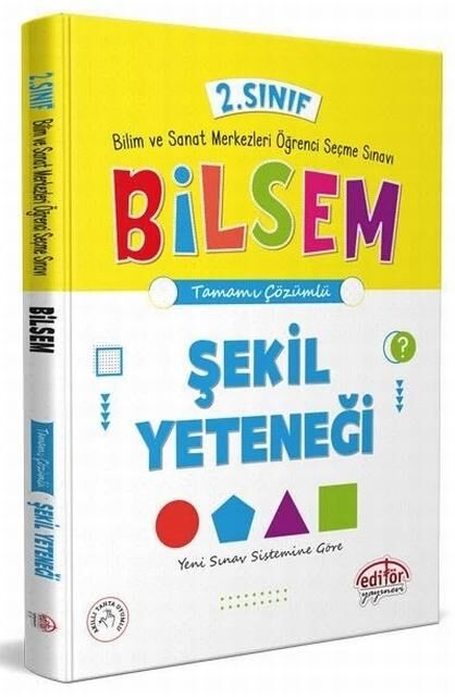 SÜPER FİYAT - Editör 2. Sınıf Bilsem Hazırlık Şekil Yeteneği Çözümlü Editör Yayınları
