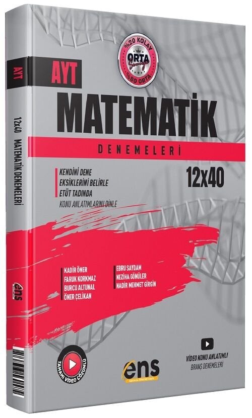 ENS Yayınları YKS AYT Matematik 12x40 Deneme ENS Yayınları
