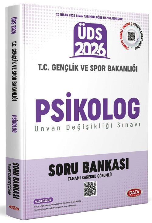 Data 2026 GYS ÜDS Gençlik ve Spor Bakanlığı Psikolog Soru Bankası Çözümlü Görevde Yükselme Ünvan Değişikliği Data Yayınları