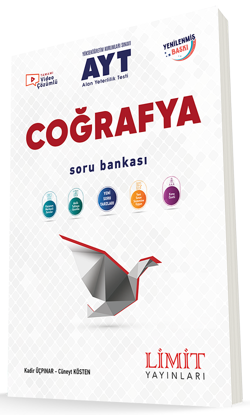 Limit YKS AYT Coğrafya Soru Bankası Çözümlü Limit Yayınları