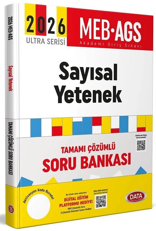 Data 2026 MEB-AGS Sayısal Yetenek Soru Bankası Çözümlü Ultra Serisi Data Yayınları