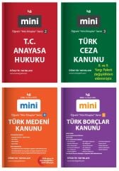 Öğretir Hukuk Cep Kitabı Mini Kitaplar 4 lü Set Öğretir Yayınları