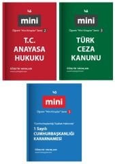 Öğretir Hukuk Anayasa + Türk Ceza Kanunu + 1 Sayılı Cumhurbaşkanlığı Kararnamesi Cep Kitabı Mini Kitaplar 3 lü Set Öğretir Yayınları