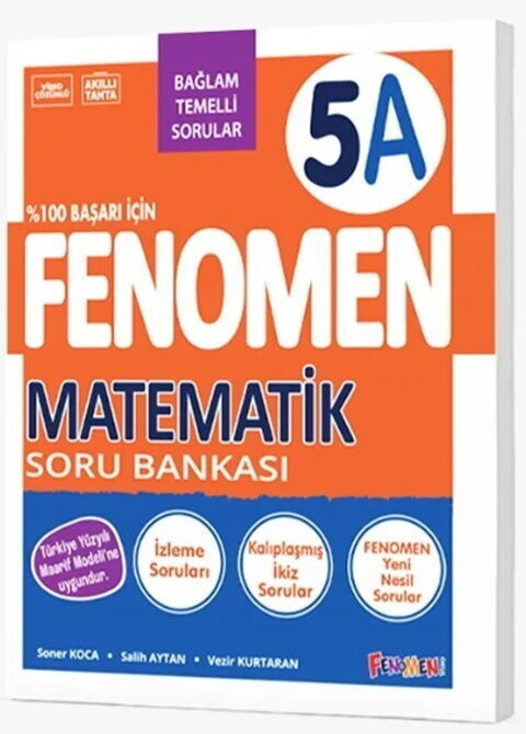 Fenomen Okul 5. Sınıf Matematik Fenomen A Maarif Modeli Soru Bankası Fenomen Okul Yayınları