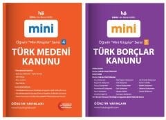 Öğretir Türk Medeni + Borçlar Kanunu Cep Kitabı Mini Kitaplar 2 li Set Öğretir Yayınları