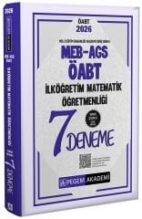 Pegem 2026 ÖABT MEB-AGS İlköğretim Matematik Öğretmenliği 7 Deneme Çözümlü Pegem Akademi Yayınları