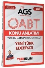 SÜPER FİYAT - Yediiklim 2025 ÖABT MEB-AGS Türk Dili ve Edebiyatı Yeni Türk Edebiyatı Konu Anlatımı - Faruk Karaaslan Yediiklim Yayınları