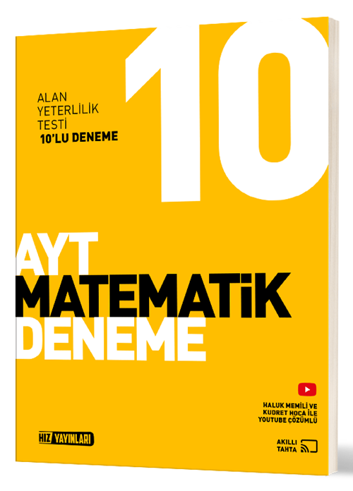 Hız Yayınları YKS AYT Matematik 10 Deneme Hız Yayınları