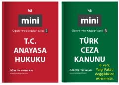 Öğretir Hukuk Anayasa + Türk Ceza Kanunu Cep Kitabı Mini Kitaplar 2 li Set Öğretir Yayınları