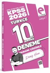 EDU Kariyer 2026 KPSS Türkçe 10 Deneme Çözümlü - Deniz Bozkurt EDU Kariyer