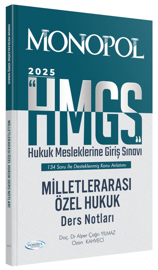 Monopol 2025 HMGS Milletlerarası Özel Hukuk Ders Notları Monopol Yayınları