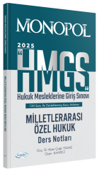 Monopol 2025 HMGS Milletlerarası Özel Hukuk Ders Notları Monopol Yayınları