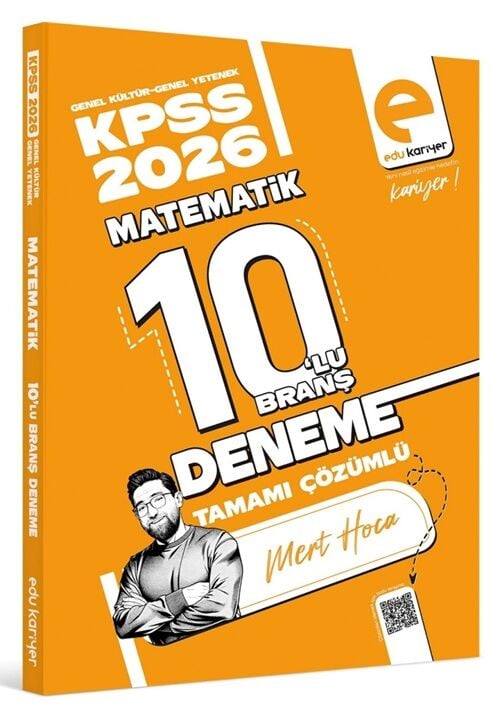 EDU Kariyer 2026 KPSS Matematik 10 Deneme Çözümlü - Mert Güven EDU Kariyer