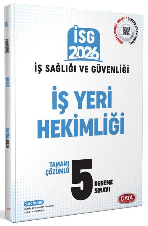 Data 2026 İSG İş Sağlığı ve Güvenliği İş Yeri Hekimliği 5 Deneme Çözümlü Görevde Yükselme Data Yayınları