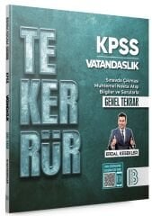 Benim Hocam KPSS Vatandaşlık TEKERRÜR Genel Tekrar - Erdal Kesekler Benim Hocam Yayınları