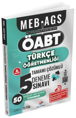 Dizgi Kitap ÖABT MEB-AGS Türkçe Öğretmenliği 5 Deneme Çözümlü - Umut Tetik Dizgi Kitap Yayınları