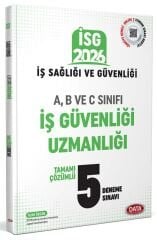 Data 2026 İSG İş Sağlığı ve Güvenliği A, B ve C Sınıfı İş Güvenliği Uzmanı 5 Deneme Çözümlü Data Yayınları