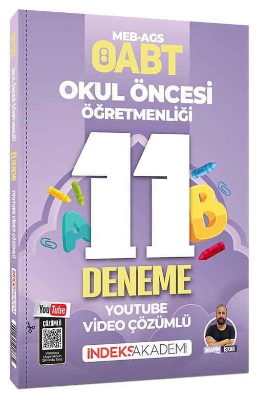 İndeks Akademi 2026 ÖABT MEB-AGS Okul Öncesi Öğretmenliği 11 Deneme Youtube Video Çözümlü - İbrahim İşkar İndeks Akademi Yayıncılık