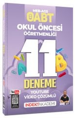 İndeks Akademi 2027 ÖABT MEB-AGS Okul Öncesi Öğretmenliği 11 Deneme Youtube Video Çözümlü - İbrahim İşkar İndeks Akademi Yayıncılık