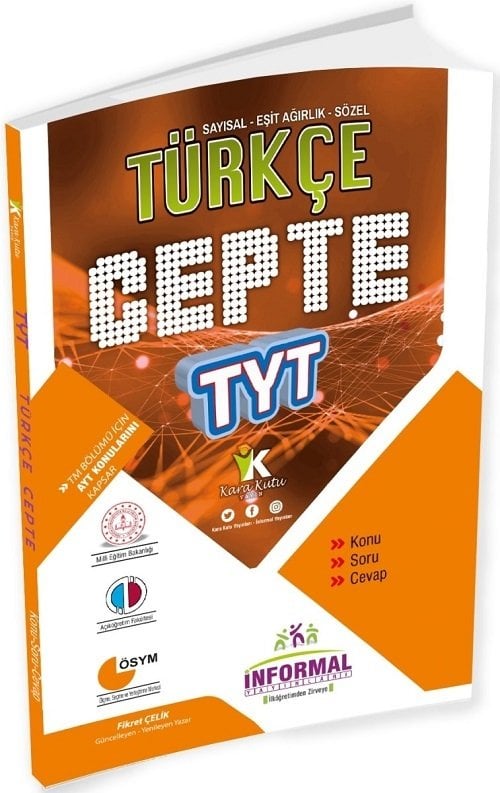İnformal YKS TYT Türkçe Cepte Konu Soru Cevap İnformal Yayınları