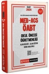 SÜPER FİYAT - Pegem 2026 ÖABT MEB-AGS Okul Öncesi Öğretmenliği Konu Anlatımlı Pegem Akademi Yayınları