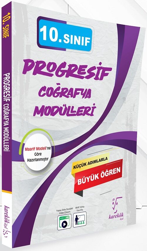 Karekök 10. Sınıf Progresif Coğrafya Modülleri Karekök Yayınları