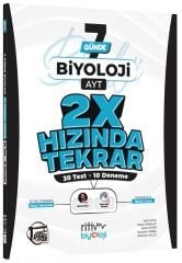 Ritim Biyoloji YKS AYT Biyoloji 7 Günde 2x Hızında Tekrar Ritim Biyoloji Yayınları