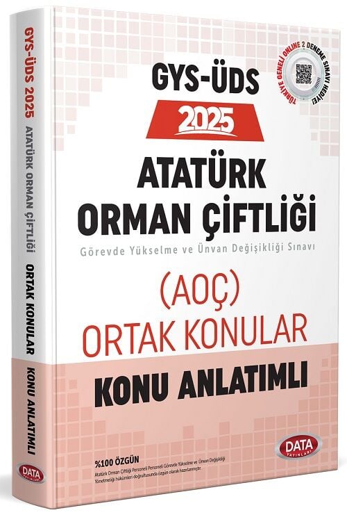 Data 2025 GYS ÜDS Atatürk Orman Çiftliği Ortak Konular Konu Anlatımı Ünvan Değişikliği Görevde Yükselme Data Yayınları