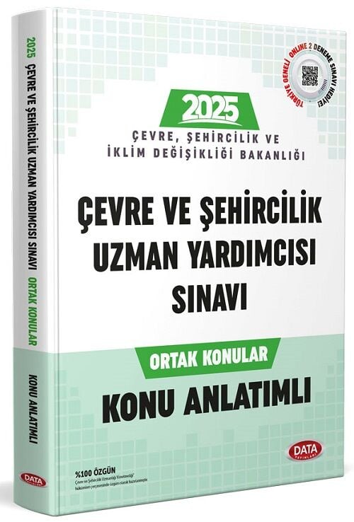 Data 2025 GYS Çevre, Şehircilik ve İklim Değişikliği Bakanlığı Uzman Yardımcısı Ortan Konular Konu Anlatımlı Görevde Yükselme Data Yayınları