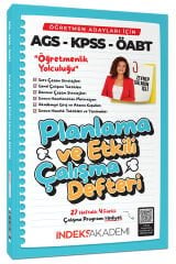 İndeks Akademi 2027 MEB-AGS ÖABT Öğretmenlik Yolculuğu Planlama ve Etkili Çalışma Defteri - Zeynep Salman İçli İndeks Akademi Yayıncılık