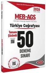 YENİ AGS - Data 2026 MEB-AGS Türkiye Coğrafyası 50 Deneme Çözümlü Ultra Serisi Data Yayınları