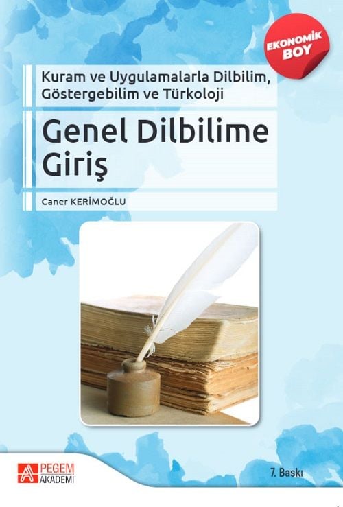 Pegem Genel Dilbilimine Giriş 7. Baskı (Ekonomik Boy) - Caner Kerimoğlu Pegem Akademi Yayıncılık