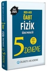 Öğreti 2025 ÖABT MEB-AGS Fizik Öğretmenliği 5 Deneme Çözümlü Öğreti Akademi