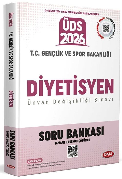 Data 2026 GYS ÜDS Gençlik ve Spor Bakanlığı Diyetisyen Soru Bankası Çözümlü Görevde Yükselme Ünvan Değişikliği Data Yayınları