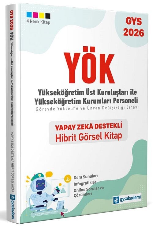 GYS Akademi 2026 GYS YÖK Yükseköğretim Kurumları Personeli Hibrit Görsel Kitap Görevde Yükselme GYS Akademi