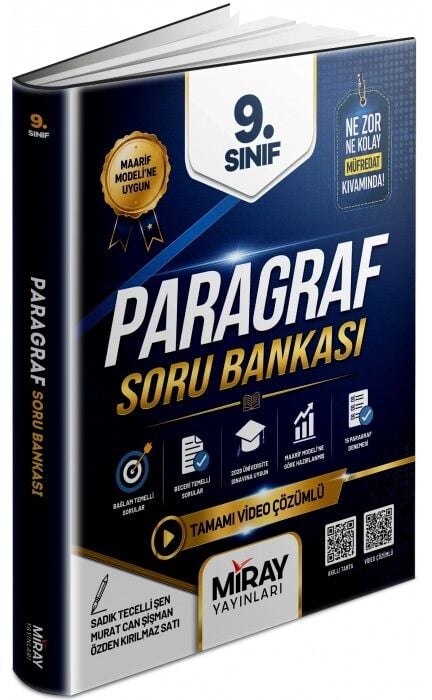 Miray 9. Sınıf Paragraf Maarif Modeli Soru Bankası Çözümlü Miray Yayınları