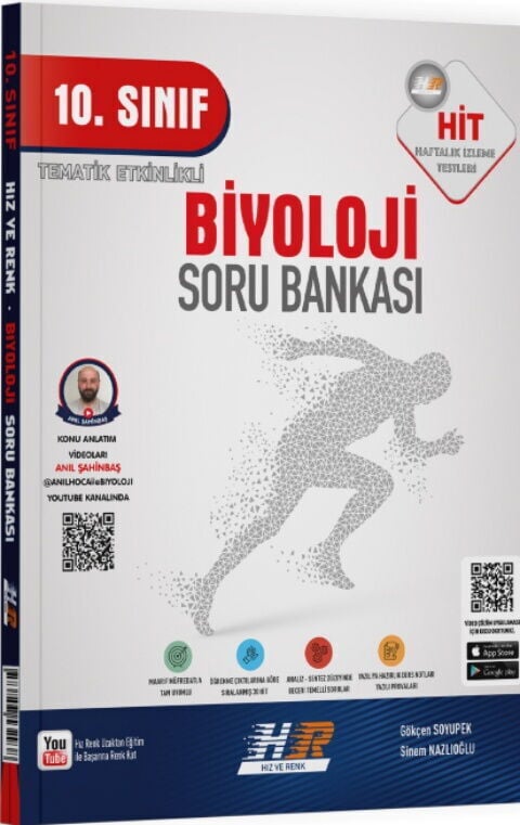Hız ve Renk 10. Sınıf Biyoloji HİT Soru Bankası Hız ve Renk Yayınları