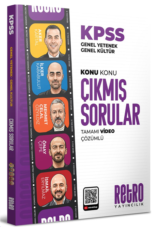 Retro 2026 KPSS Genel Yetenek Genel Kültür 5Yüz Çıkmış Sorular Konu Konu Çözümlü Retro Yayıncılık