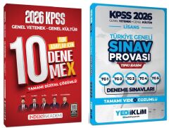 Yediiklim + İndeks 2026 KPSS Genel Yetenek Genel Kültür Türkiye Geneli 5 + 10 Deneme 2 li Set Yediiklim + İndeks Akademi Yayınları