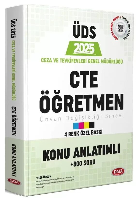 Data 2025 GYS ÜDS Ceza ve Tevkifevleri Genel Müdürlüğü Öğretmen Konu Anlatımı Ünvan Değişikliği Data Yayınları