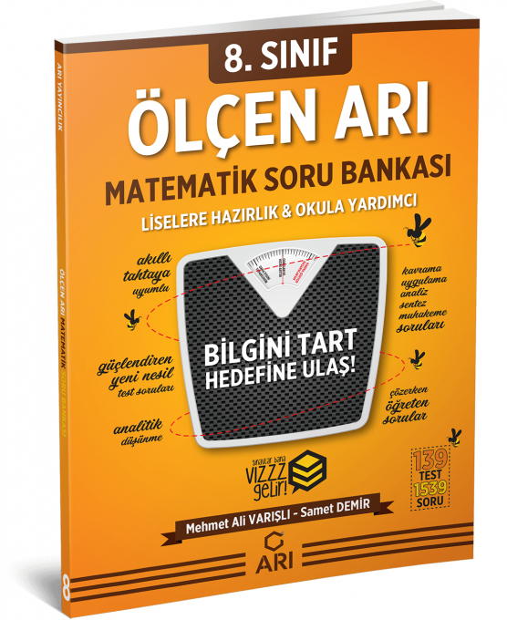 Arı Yayınları Ölçen Arı 8. Sınıf Matematik Soru Bankası Arı Yayınları