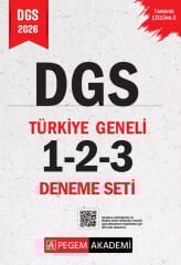 Pegem 2026 DGS Türkiye Geneli 3 Deneme (1-2-3) Pegem Akademi Yayınları