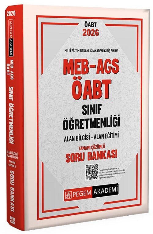 Pegem 2026 ÖABT MEB-AGS Sınıf Öğretmenliği Soru Bankası Çözümlü Pegem Akademi Yayınları