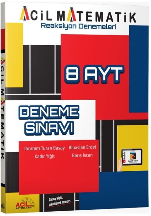 Acil YKS AYT Acil Matematik Reaksiyon 8 Deneme Acil Yayınları