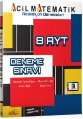 Acil YKS AYT Acil Matematik Reaksiyon 8 Deneme Acil Yayınları