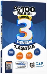 Çap Yayınları YKS TYT AYT Ders Platosu Maarif Modeli 3 lü Deneme 1. Aşama Çap Yayınları
