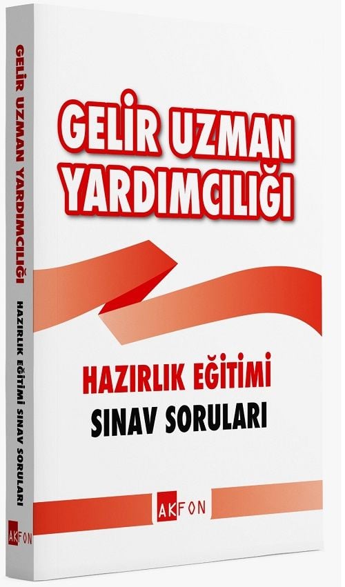 Akfon GUY Gelir Uzman Yardımcılığı Hazırlık Eğitimi Sınav Soruları Akfon Yayınları