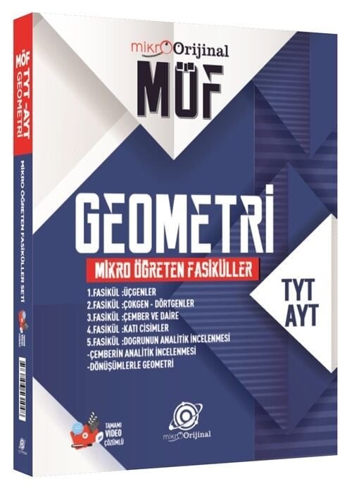 Orijinal YKS TYT AYT Geometri Mikro Orijinal Mikro Öğreten Fasiküller Orijinal Yayınları