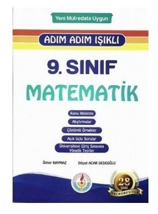 Bilal Işıklı 9. Sınıf Matematik Fasikül Seti Adım Adım Işıklı Bilal Işıklı Yayınları