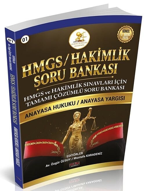 Savaş 2026 HUKAL HMGS Hakimlik Anayasa Hukuku, Anayasa Yargısı Soru Bankası Çözümlü - Mustafa Karadeniz Savaş Yayınları